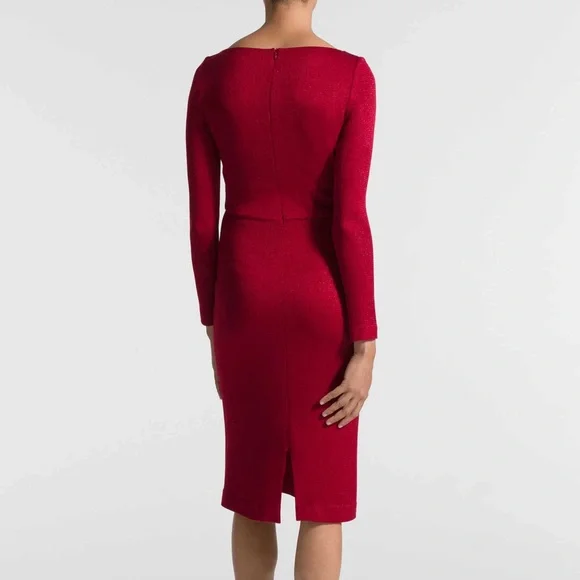 NWOT St John Evening Shimmer Long Sleeve Dress